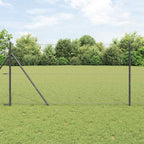 Recinzione metallica saldata in acciaio con pilastri - 25 x 1,4 m