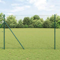 Recinzione metallica saldata 50 x 1,5 m con 26 paletti in acciaio rivestito PVC grigio