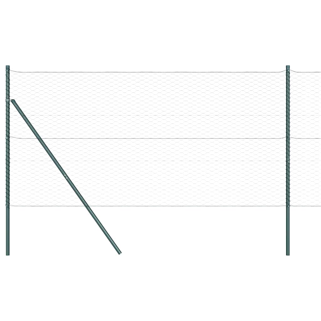 Recinzione metallica saldata 100x1 m con pali acciaio PVC grigio