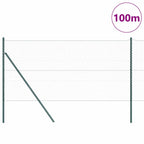 Recinzione metallica saldata grigia 100x1,4 m con pilastri e accessori di montaggio