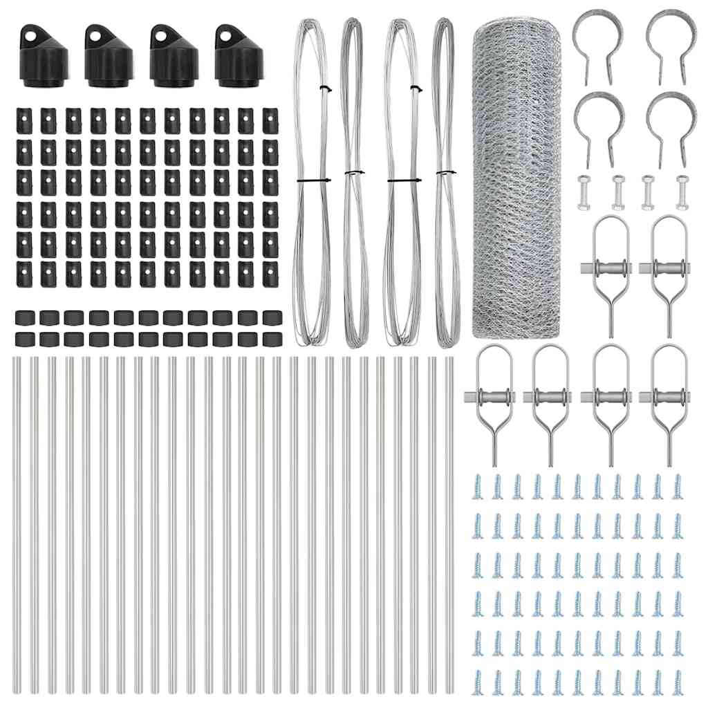 Recinzione metallica saldata per fissaggio a terra 50 x 0,4 m