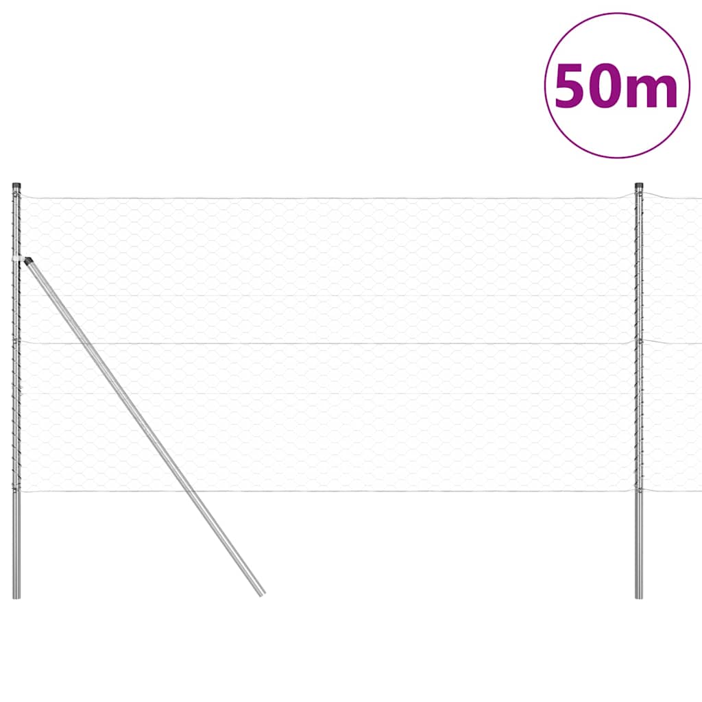 Recinzione metallica saldata per fissaggio a terra 50 x 1,4 m