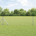 Recinzione metallica saldata in acciaio zincato 100 x 0,4 m con pilastri per fissaggio a terra