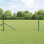Recinzione in rete saldata con punte 10 x 0,5 m - Acciaio rivestito PVC verde