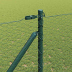 Recinzione in rete saldata con punte 10 x 1,2 m - Acciaio rivestito PVC Verde