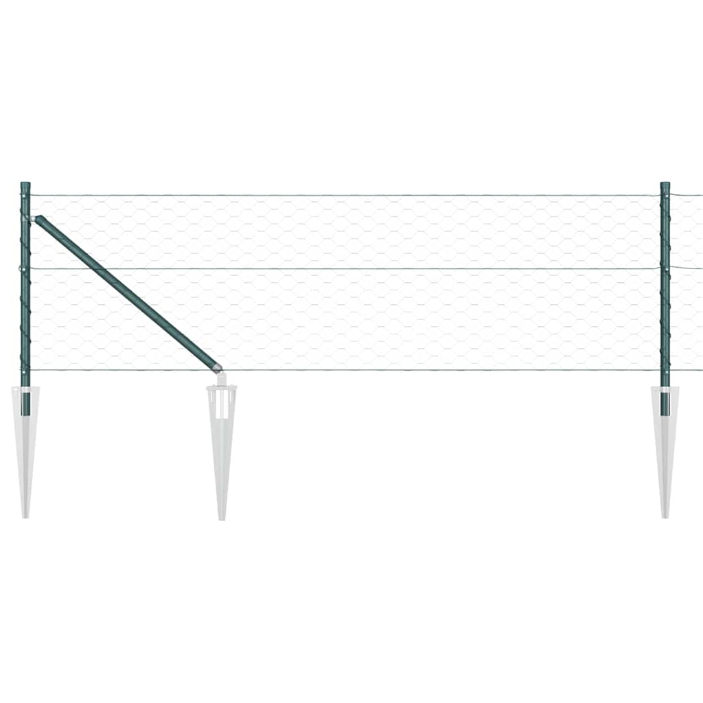 Recinzione in rete saldata con punte 50 x 0,6 m