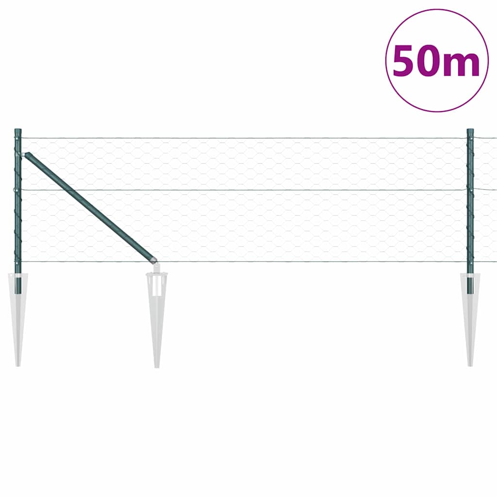 Recinzione in rete saldata con punte 50 x 0,8 m