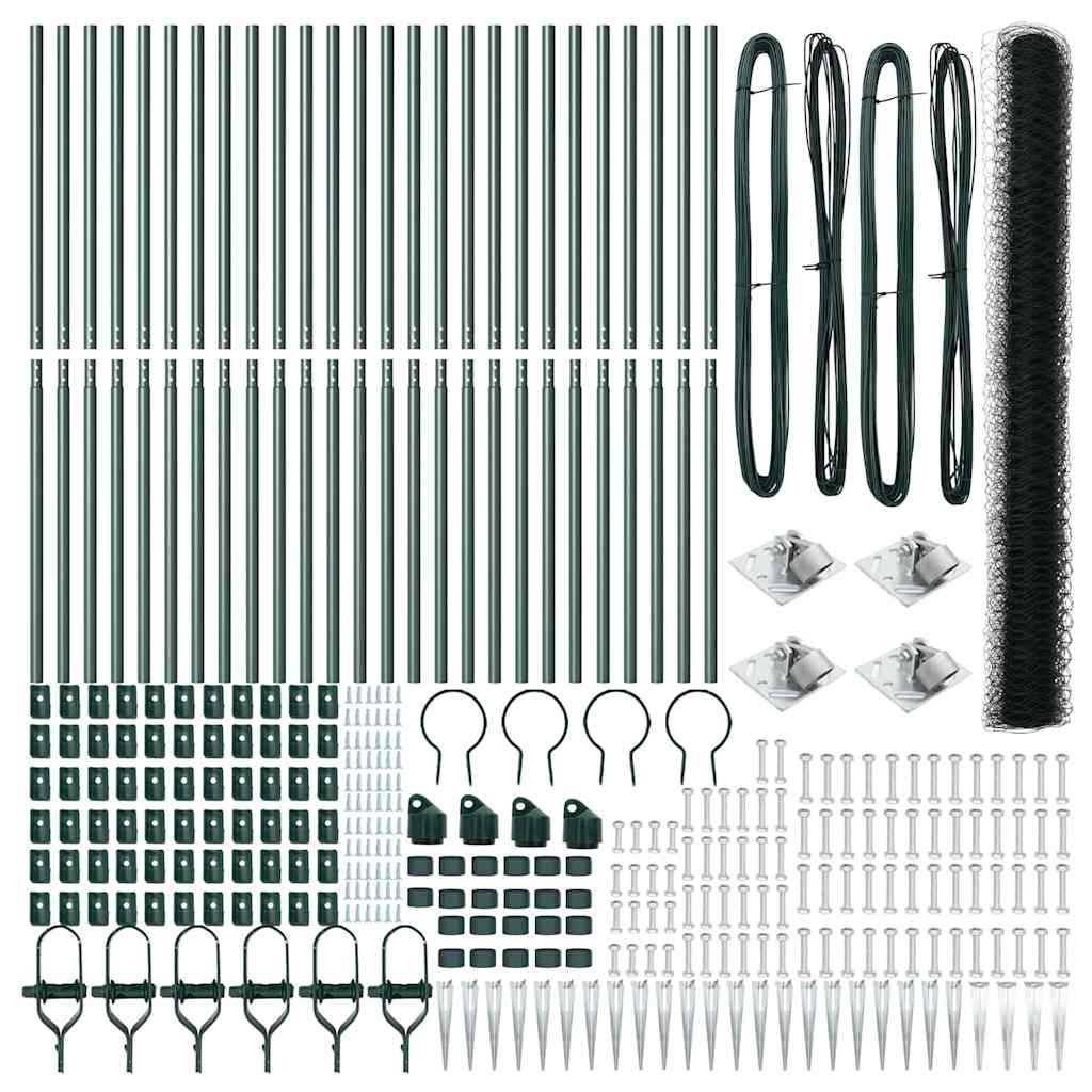 Recinzione in rete saldata con punte 50 x 1,6 m