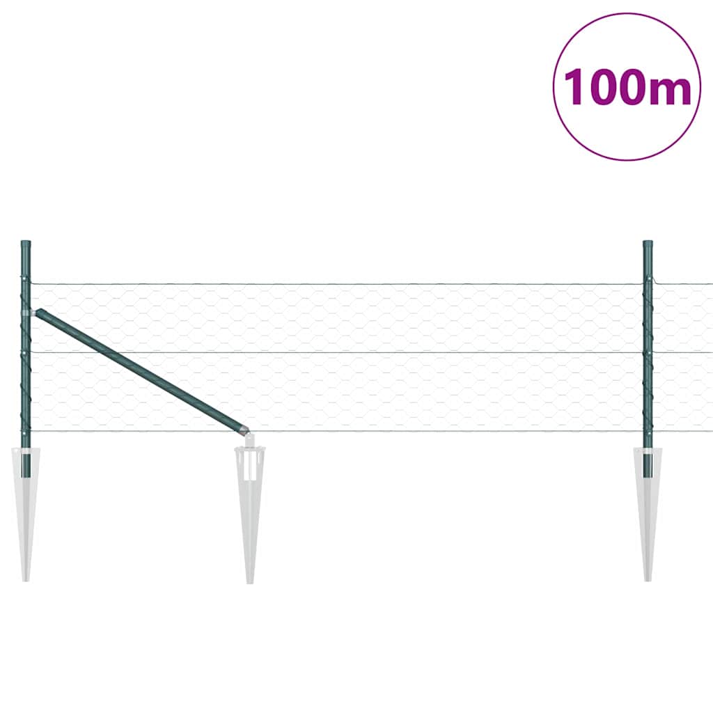 Recinzione in rete saldata con punte 100 x 0,5 m