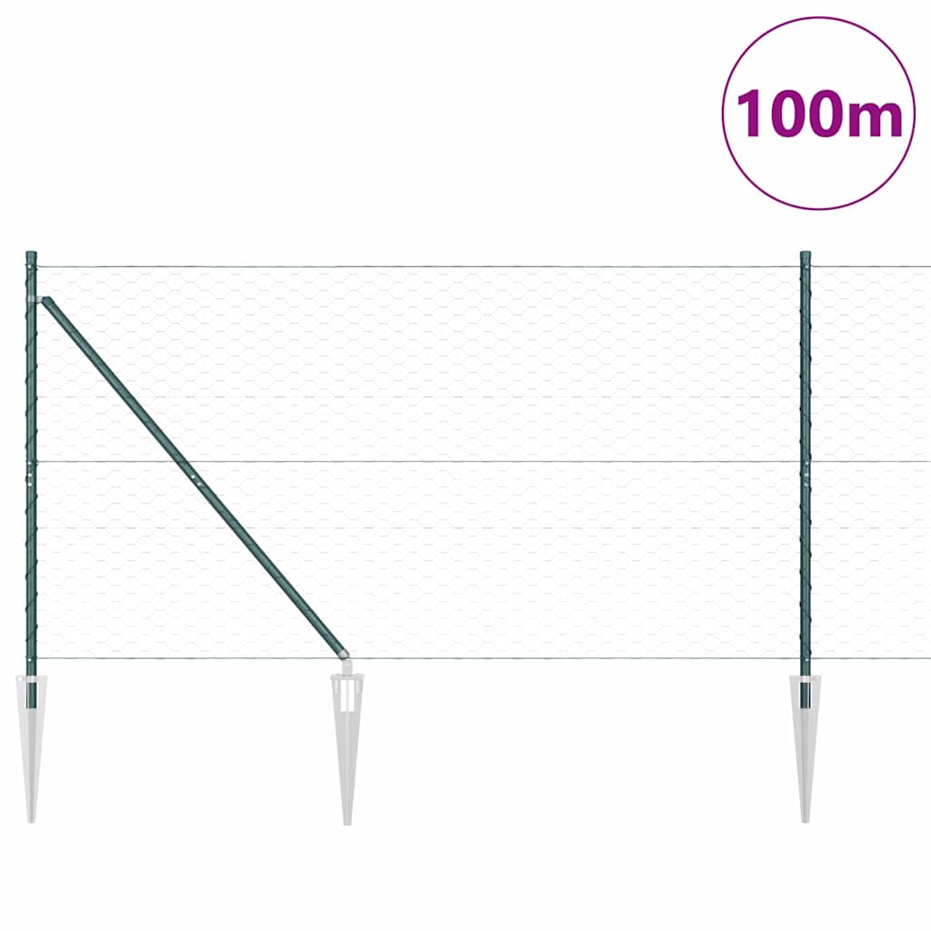 Recinzione in rete saldata con punte 100 x 1,2 m