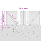 Recinzione in rete saldata con punte 25 x 1,4 m (L x H)