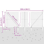 Recinzione in rete saldata con punte 25 x 1,4 m