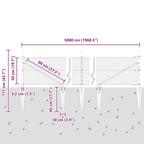 Recinzione in rete saldata con punte 50 x 0,5 m