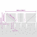 Recinzione in rete saldata con punte 50 x 0,8 m