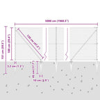 Recinzione in rete saldata con punte 50 x 1 m