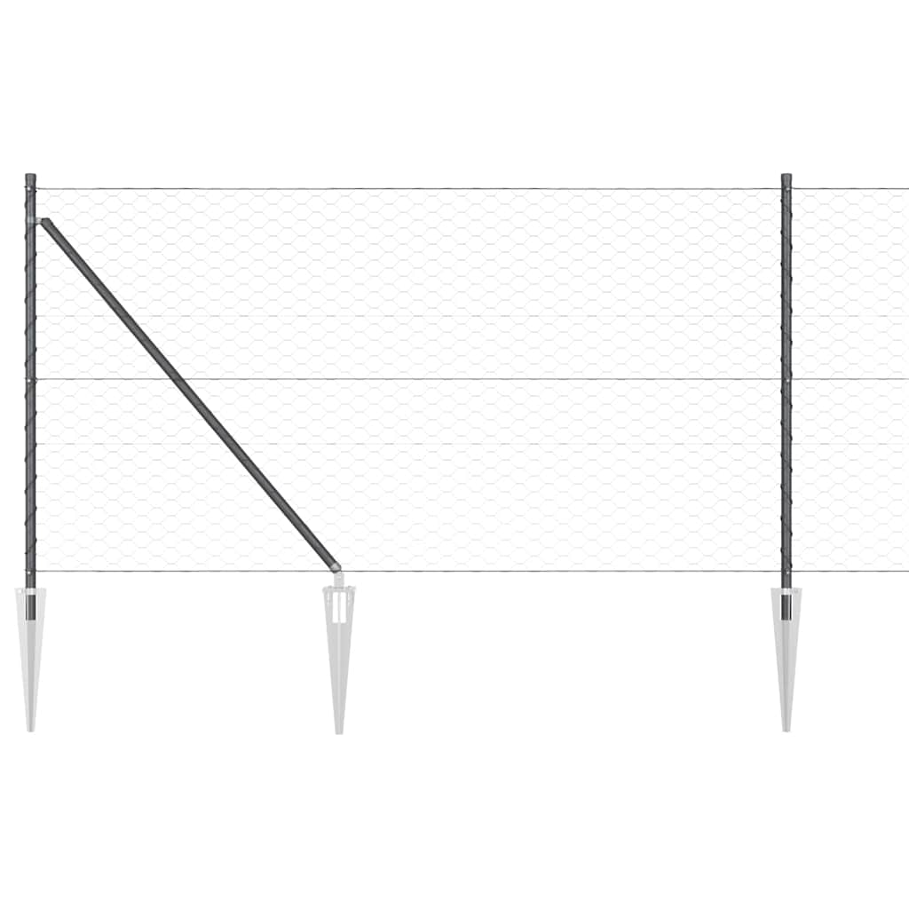 Recinzione in rete saldata con punte 50 x 1 m