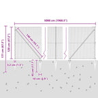 Recinzione in rete saldata con punte 50 x 1,2 m