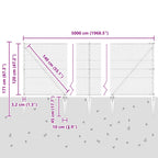 Recinzione in rete saldata con punte 50 x 1,2 m