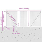 Recinzione in rete saldata con punte 50 x 1,5 m
