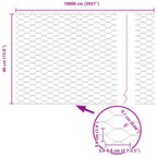 Recinzione in rete saldata con punte 100 x 0,4 m