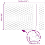 Recinzione in rete saldata con punte 100 x 0,4 m