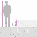 Recinzione in rete saldata con punte 100 x 0,5 m