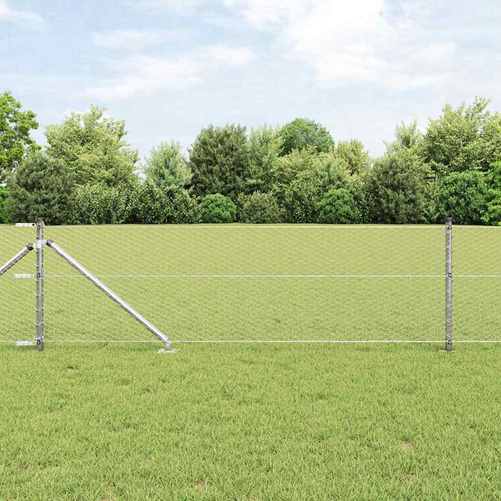 Recinzione in rete saldata con punte 10 x 0,6 m