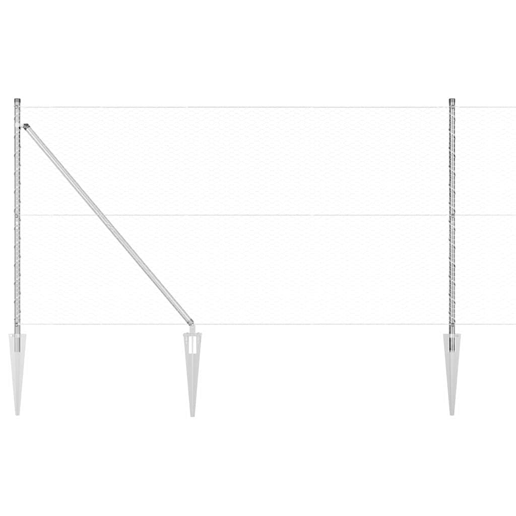 Recinzione in rete saldata con punte 10 x 1,2 m