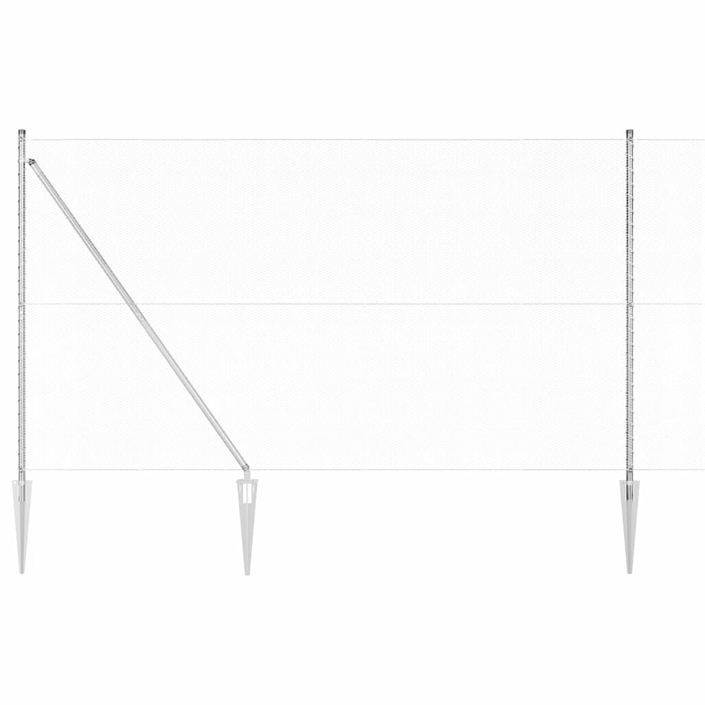 Recinzione in rete saldata con punte 10 x 1,5 m