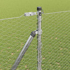 Recinzione in rete saldata con punte 10 x 1,6 m - Acciaio zincato