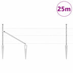 Recinzione in rete saldata con punte 25 x 0,4 m
