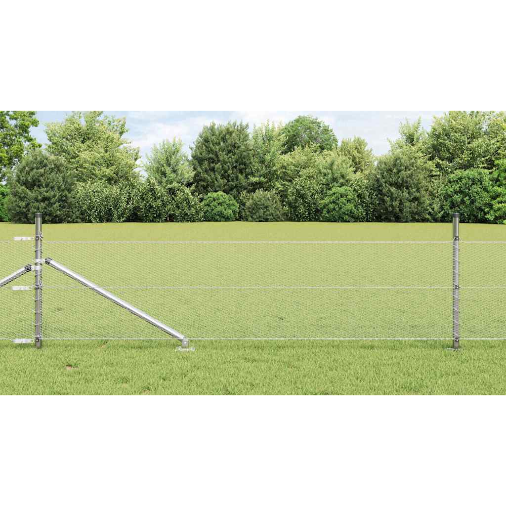 Recinzione in rete saldata con punte 25 x 0,8 m