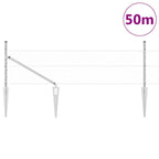 Recinzione in rete saldata con punte 50 x 0,5 m
