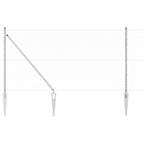 Recinzione in rete saldata con punte 50 x 1,2 m