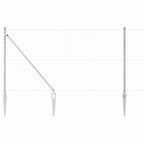 Recinzione in rete saldata con punte 50 x 1,2 m