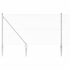 Recinzione in rete saldata zincata 50 x 1,4 m con pali e punte