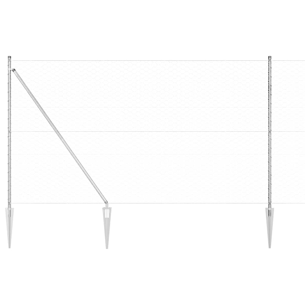 Recinzione in rete saldata con punte 100 x 1,6 m