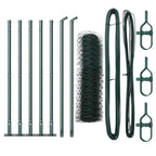Recinzione Metallica Saldata con Base in Cemento - 10x0,4m - Acciaio Rivestito PVC