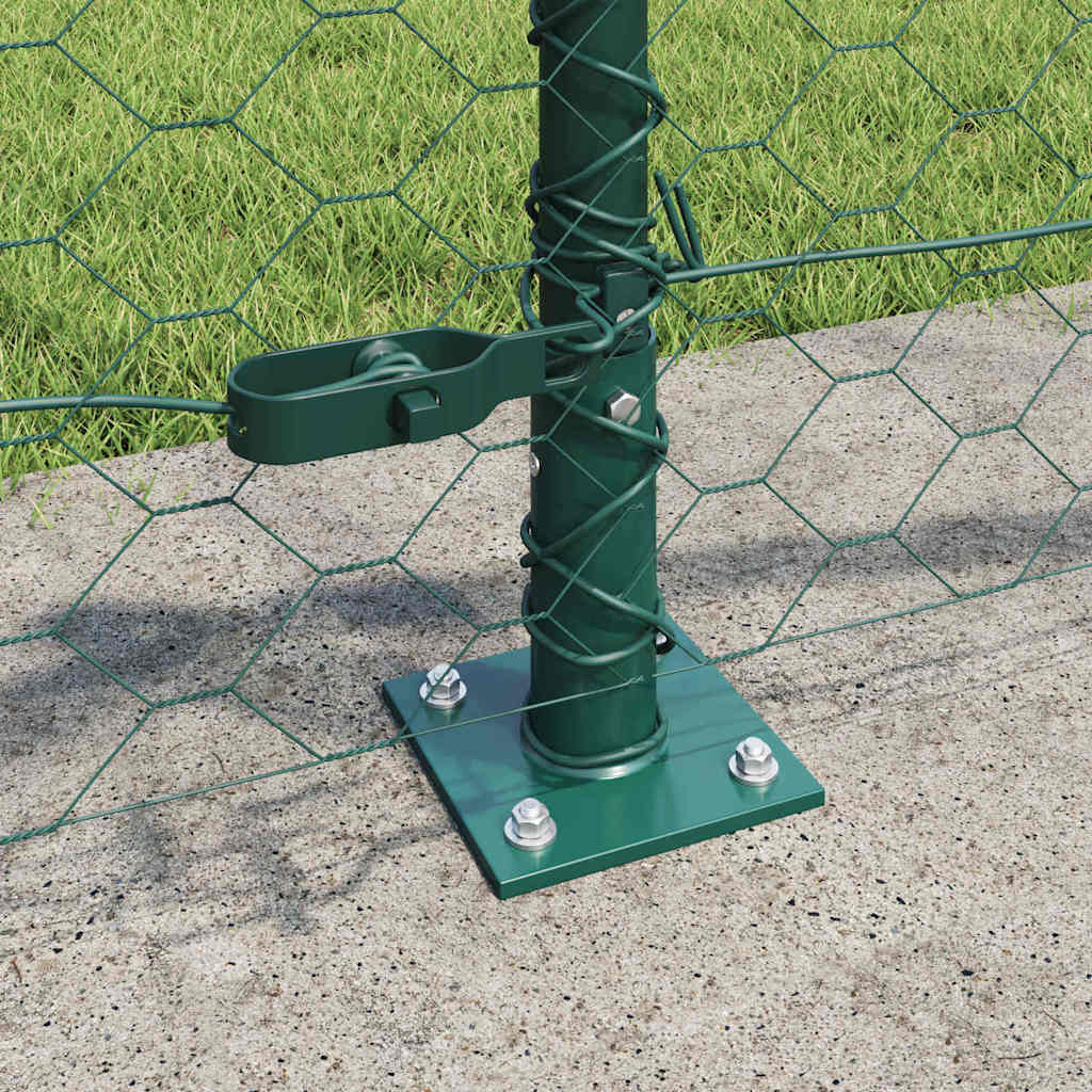 Recinzione Metallica Saldata con Base in Cemento - 10 x 0,5 m