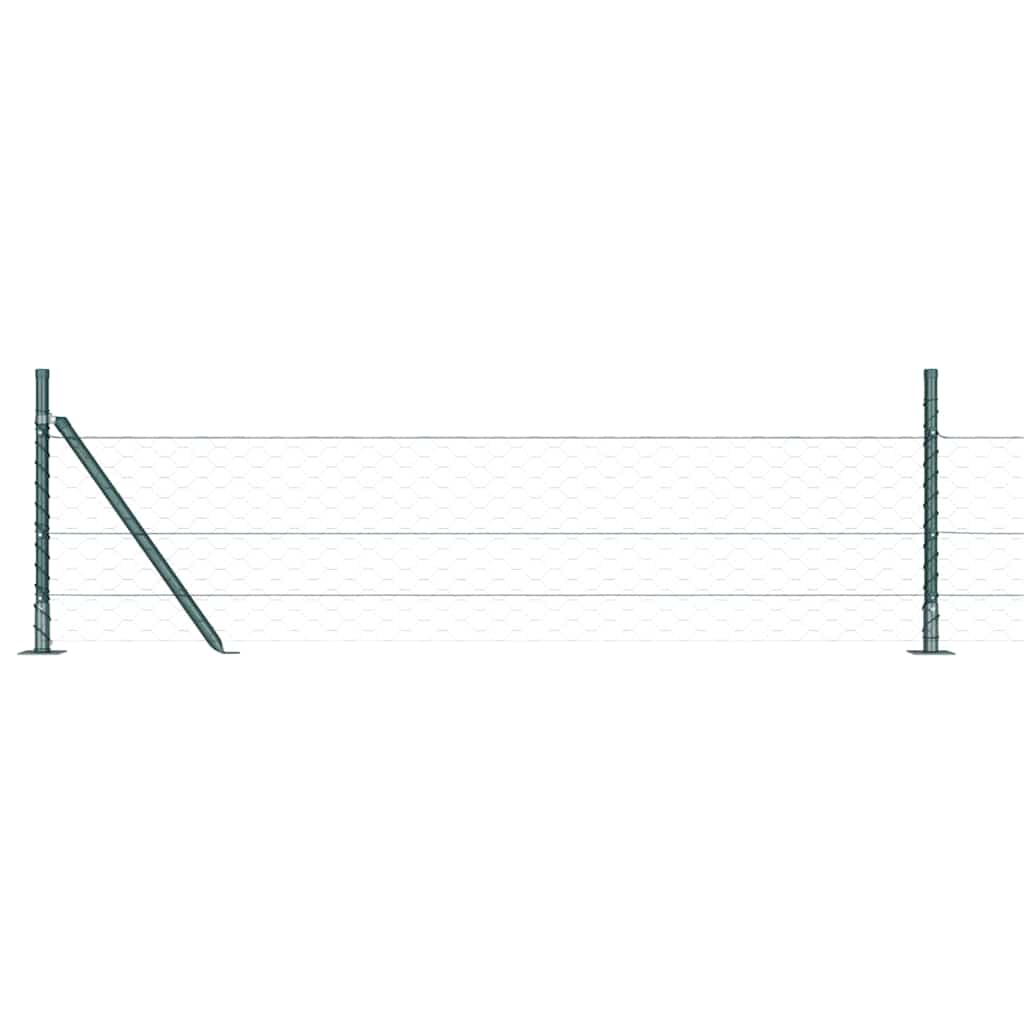 Recinzione Metallica Saldata con Base in Cemento - 10 x 0,5 m