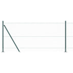 Recinzione Metallica Saldata con Base in Cemento 10x1m - Acciaio Rivestito PVC Verde