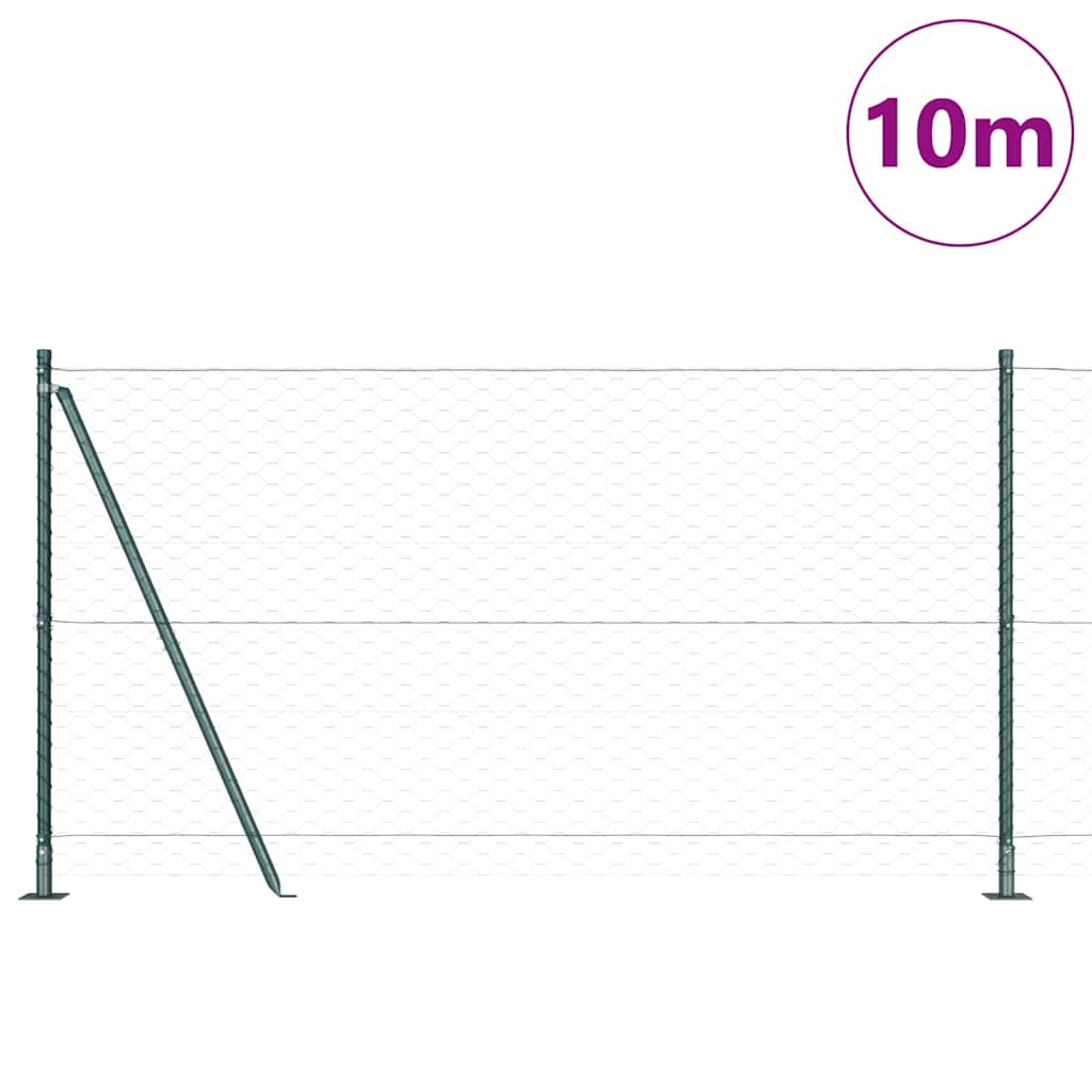 Recinzione Metallica Saldata con Base in Cemento - 10 x 1,2 m