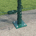 Recinzione Metallica Saldato con Base in Cemento - 10x1,5m
