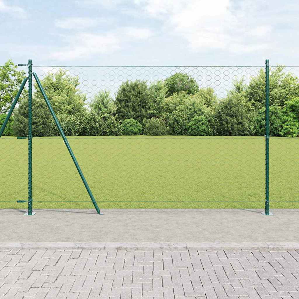 Recinzione Metallica Saldato con Base in Cemento 10 x 1,5 m