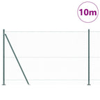 Recinzione Metallica Saldato con Base in Cemento 10x1,6m