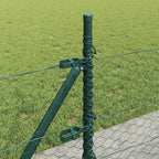 Recinzione Metallica Saldata con Base in Cemento - Verde Foresta 25x0,5 m