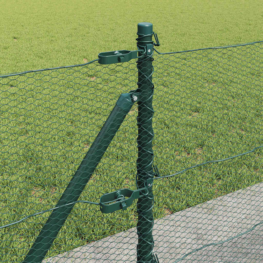 Recinzione Metallica Saldato con Base in Cemento 25x0,6 m