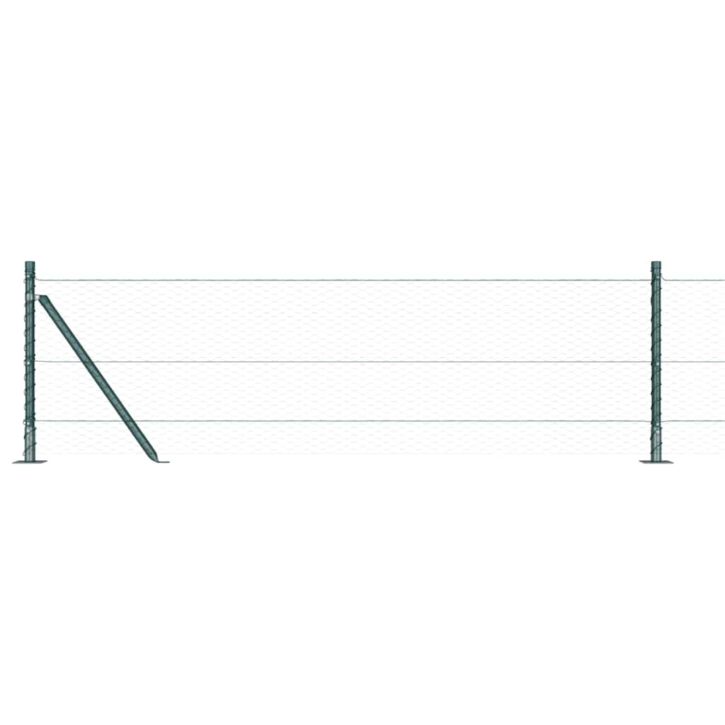 Recinzione Metallica Saldato con Base in Cemento - 25 x 0,6 m
