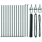 Recinzione Metallica Saldata con Base in Cemento 25 x 1,2 m - Acciaio Rivestito PVC Verde