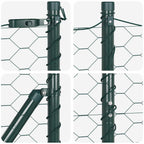 Recinzione Metallica Saldata con Base in Cemento 25 x 1,5 m
